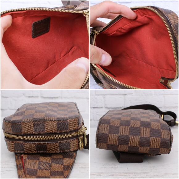 Louis Vuitton Geronimos Damier Ebene Sling Bumbag Waist Crossbody Pouch A5453 - Picture 8 of 10